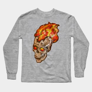 Skull Flamino Long Sleeve T-Shirt